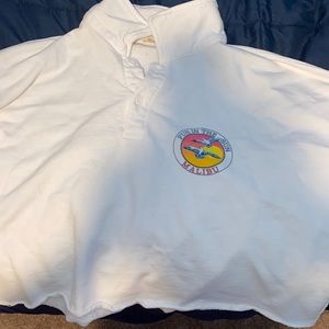 brandy melville collared sweatshirt